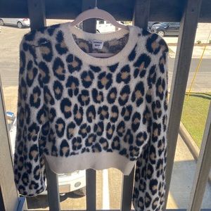 Fuzzy Cheetah Print Aritzia Sweater